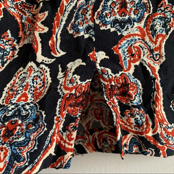 Free People Paisley print mini skirt black motif - Picture 2 of 10